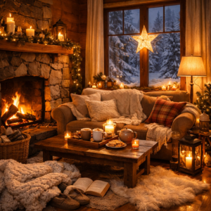 Crear un hogar acogedor en invierno: calor, luz y bienestar
